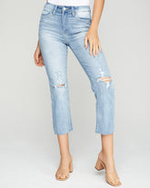 Mcguire High Rise Distressed Denim